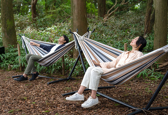 Guests out in the forest